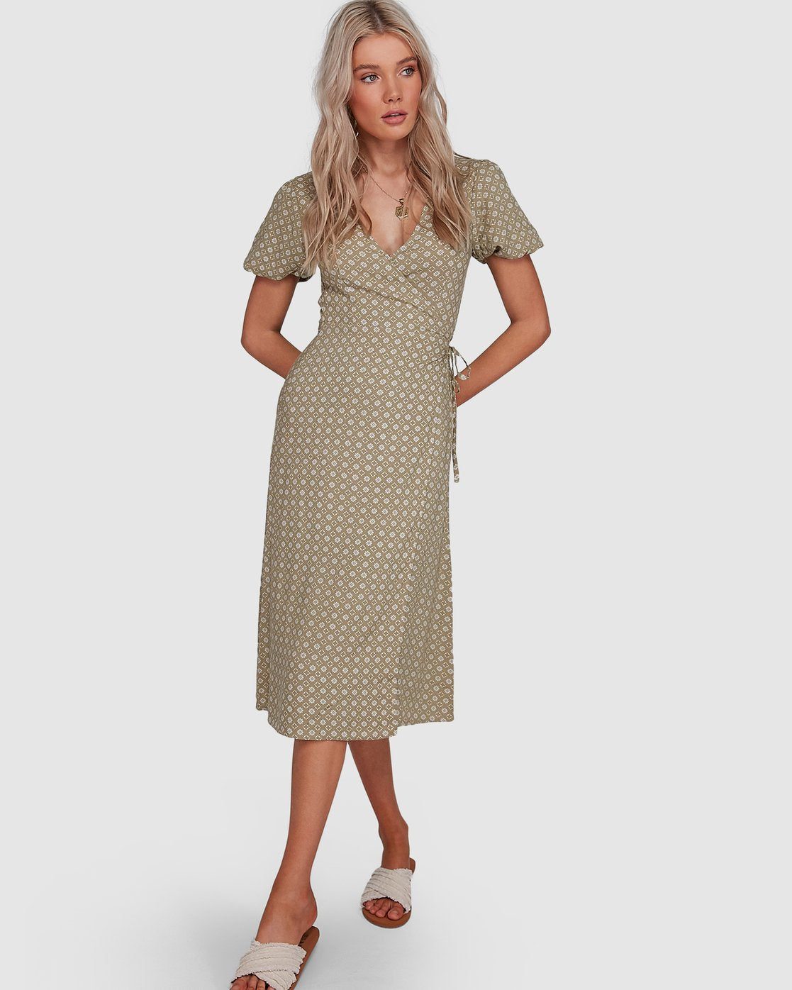 Jasmin Midi Wrap Dress - Auski Australia